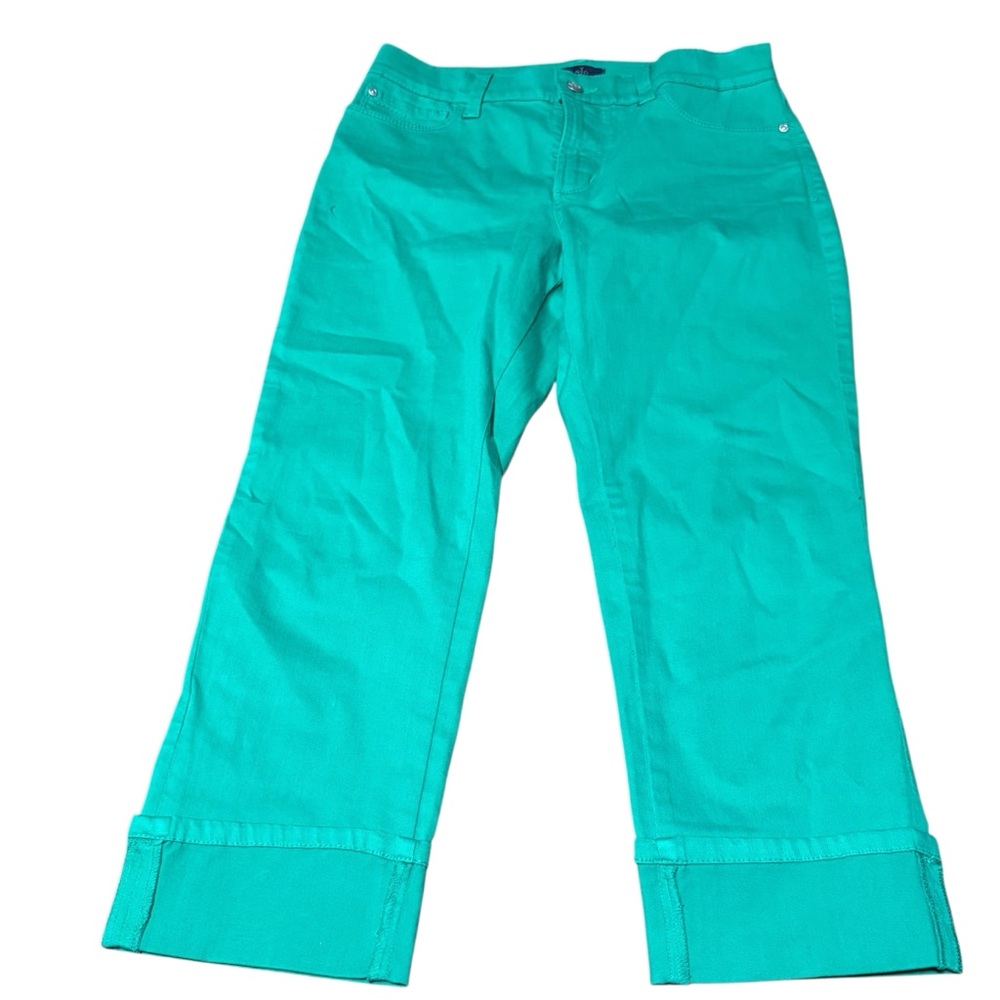 Not Your Daughters Jeans Capri Women’s 4 Green NYDJ